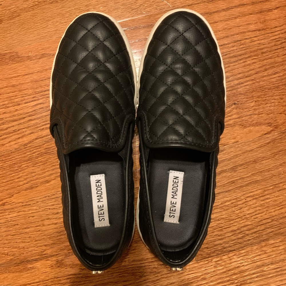 Steve Madden quilted slip on sneakers